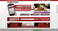 Desktop Screenshot of mobile-gutscheine.de